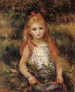 Pierre Renoir Girl with Flowers oil painting artist